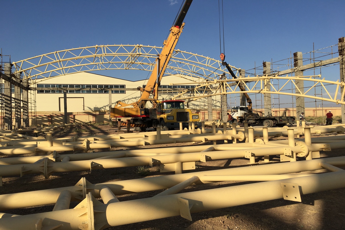 پروژه طراحی و ساخت سوله برای جناب آقای مسیب زاده