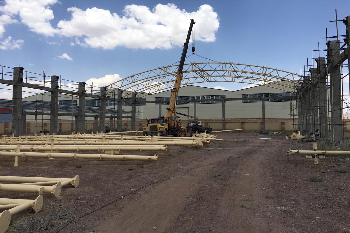 پروژه طراحی و ساخت سوله برای جناب آقای مسیب زاده