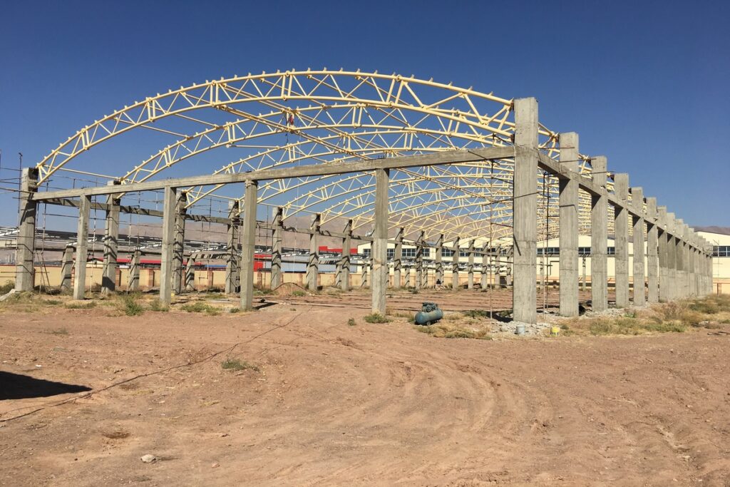 پروژه طراحی و ساخت سوله برای جناب آقای مسیب زاده