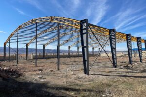 پروژه ساخت سوله سبک خرپایی برای شرکت شفق نور ارس