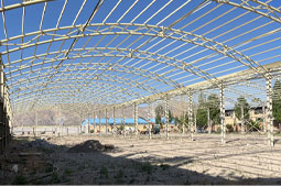 نصب سازه پوسته ای بدون ستون